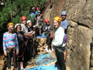 Group climbing Grampians