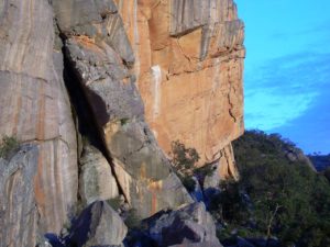 Hangin Out rock climbs