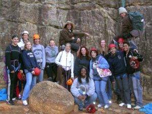 Corporate Group Climbing