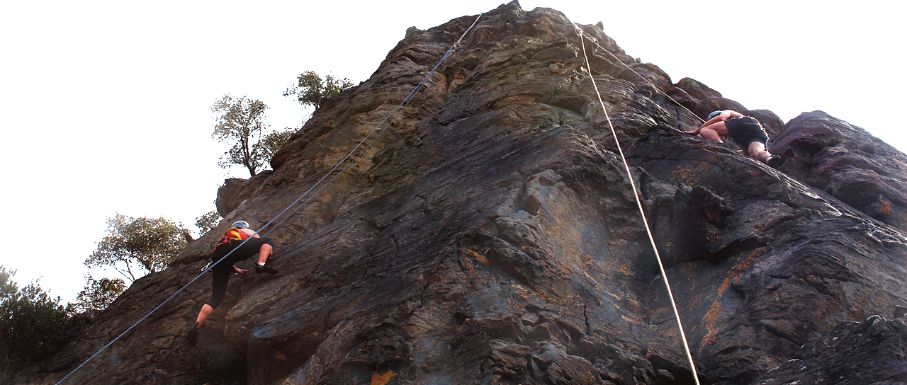 Rock climbing